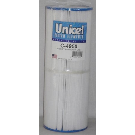 Unicel Filter Cartridges 50 sq ft. Unicel Rainbow In-Line Filter Cartridge C4950AM